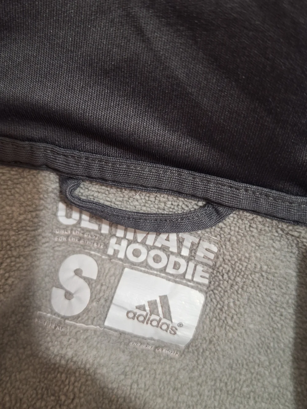 adidas Gray Full-Zip Fleece Hoodie for Kids